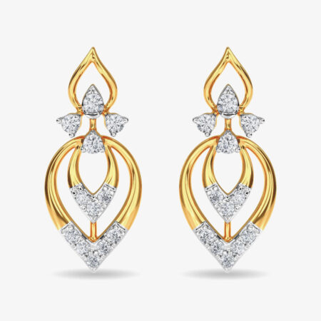Beautiful Diamond Stud Eulla Earring Rose Gold