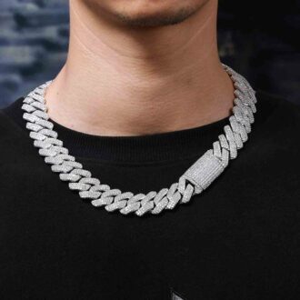 Moissanite Diamond Hip Hop Luxury Cuban Chain For Men's