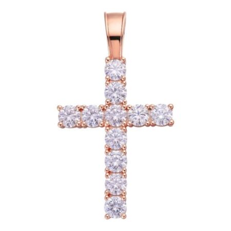 Customize Moissanite Hip Hop Cross Pendant