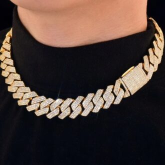 Iced Out D Color Moissanite Diamond 22mm Hip Hop Chain