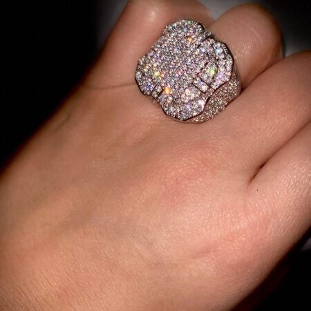 hip hop Moissanite iced out customized ring men's rings champion Party rings