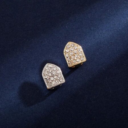 Iced Out Moissnite Single Tooth Grillz For Men's