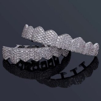 Round Cut Moissanite Diamond Grillz For Men's / Women