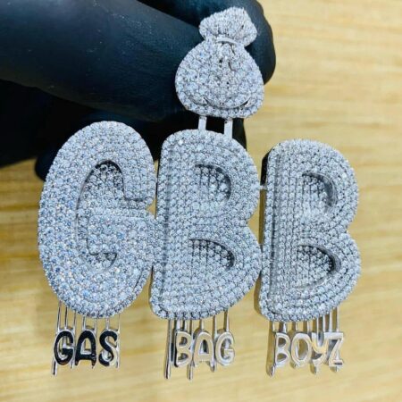 Moissanite Custom Name Snowdown Hip Hop Iced Out Pendant