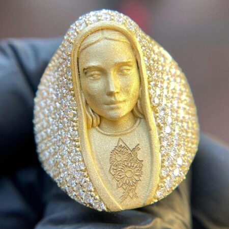 Iced Out Champion Ring Real VVS Moissanite Diamond Hip Hop Rings