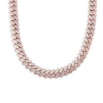 Moissanite Ice Out Round & Baguette 20MM Hip Hop Luxury Chain