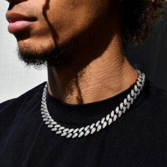 Lab Created Moissanite Luxury Hip Hop Men's Chain