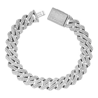 Moissanite Diamond Cuban Link Bracelet