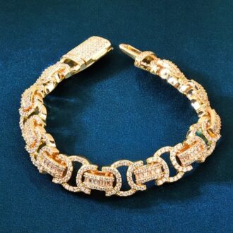 Byzantine Hip Hop Luxury Moissanite Men's Bracelet