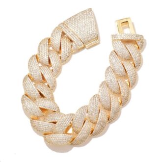 Crub Link Cuban Moissanite Bracelet