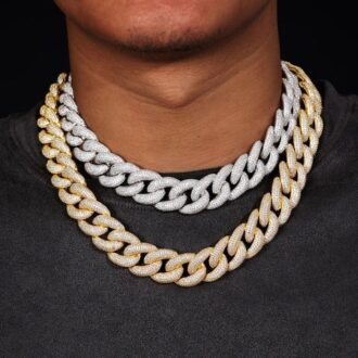 Moissanite Diamond Miami Curb Cuban Link Chain