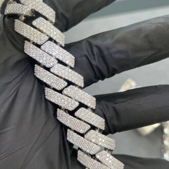 D Color Moissanite Hip Hop Chain For Men's