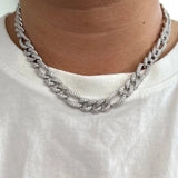 Iced Out Moissanite Luxury Hip Hop Cuban Chain For Men's