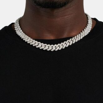20mm Luxury Moissanite Chain Gift For Men's