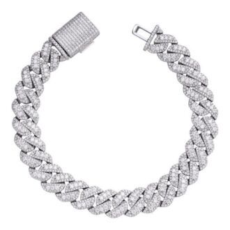 VVS1 Clarity Moissanite Miami Cuban Link Bracelet