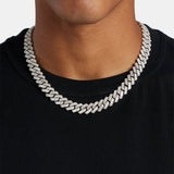 Baguette Cut Moissanite Diamond Luxury Cuban Chain