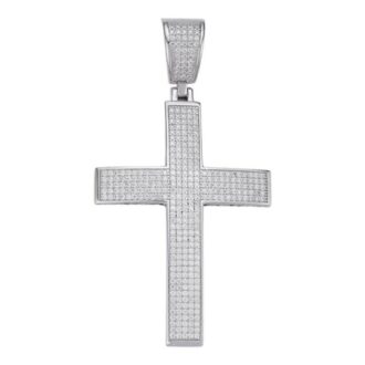 925 Sterling Silver Criss Cross Classic Pendant