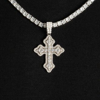 Cluster Micro Cross Pendant