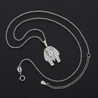 Customize Moissanite Diamond 925 Silver Pendant