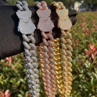 Custom Miami Curb Colorless Moissanite Hip Hop Chain