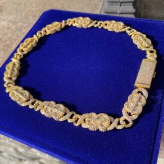 Customized Moissanite Diamond Doller Man Chain
