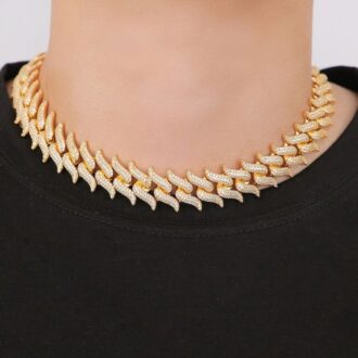 Cuban Link Iced Out Moissanite Chain For Men's