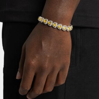 Sapphire Heart Tennis Bracelet