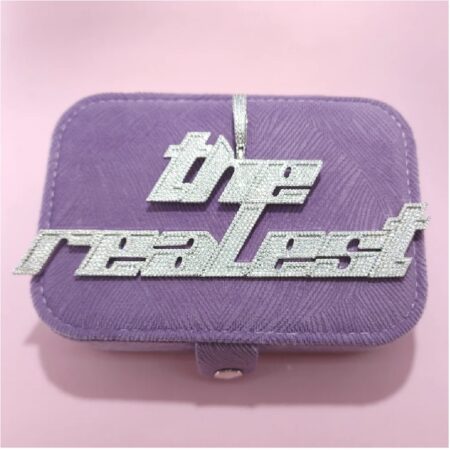 Customize Name Pendant with Stylish Font Iced-out Pendant