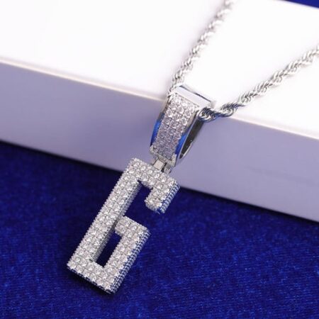 Moissanite Diamond Customize Letter Pendant