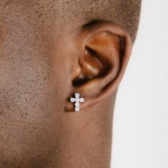 Micro Cross Stud Earrings