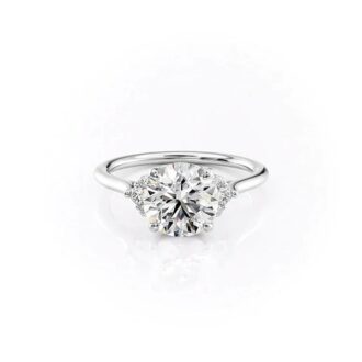 D Color Moissanite Vintage Round Cut Proposal Ring