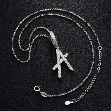 Customize Name Letter Moissanite Diamond Pendant