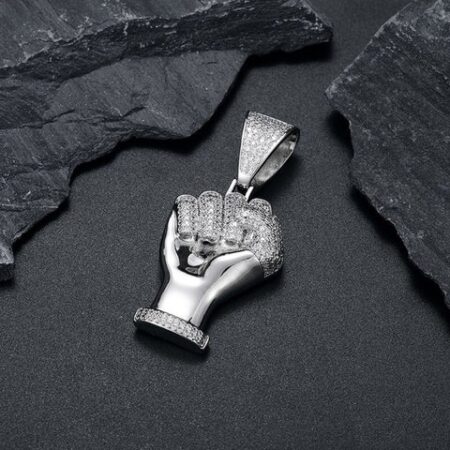 925 Silver Moissanite Diamond Hip Hop Pendant