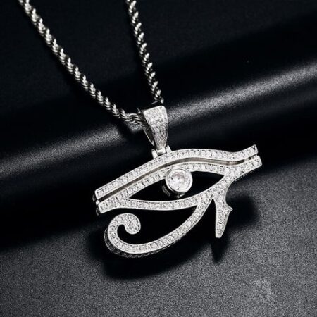 Eyes Of Horus Moissanite Diamond Men's Pendant