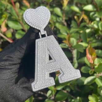 Moissanite Handmade Customize Letter Pendant