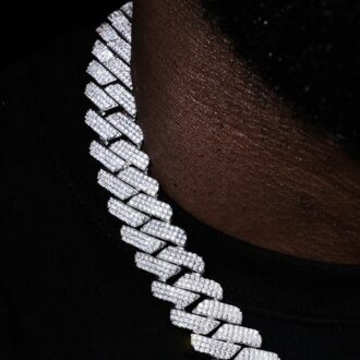 22mm Iced Out Luxury Moissanite Diamond Hip Hop Chain