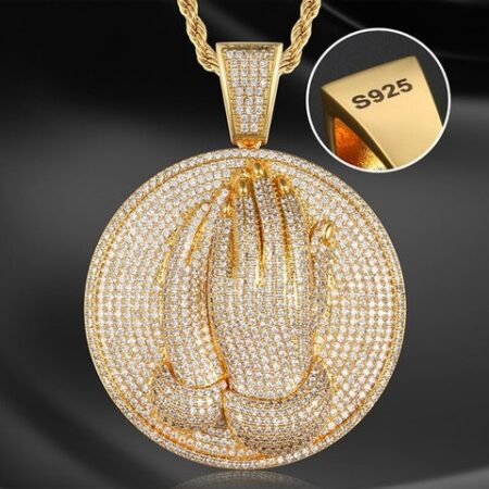 Bling Prey Hand Moissanite Diamond Luxury Pendant