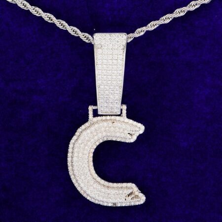 Customize Letter Hip Hop Iced Out Pendant