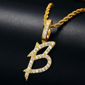 Capital Letter Moissanite Diamond Alphabet Pendant