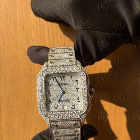 Krushnam's Cartier Arabic white Japan movement