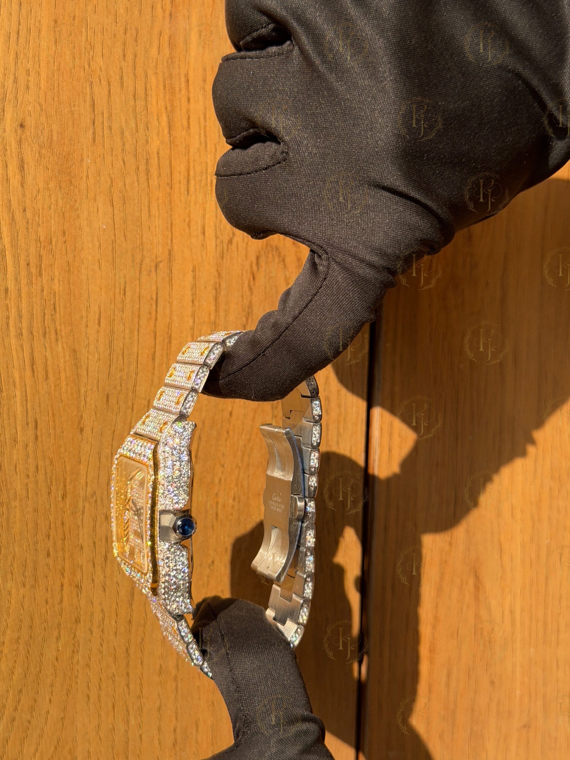 Krushnam's Cartier Santos yellow white Japan movement - Image 5