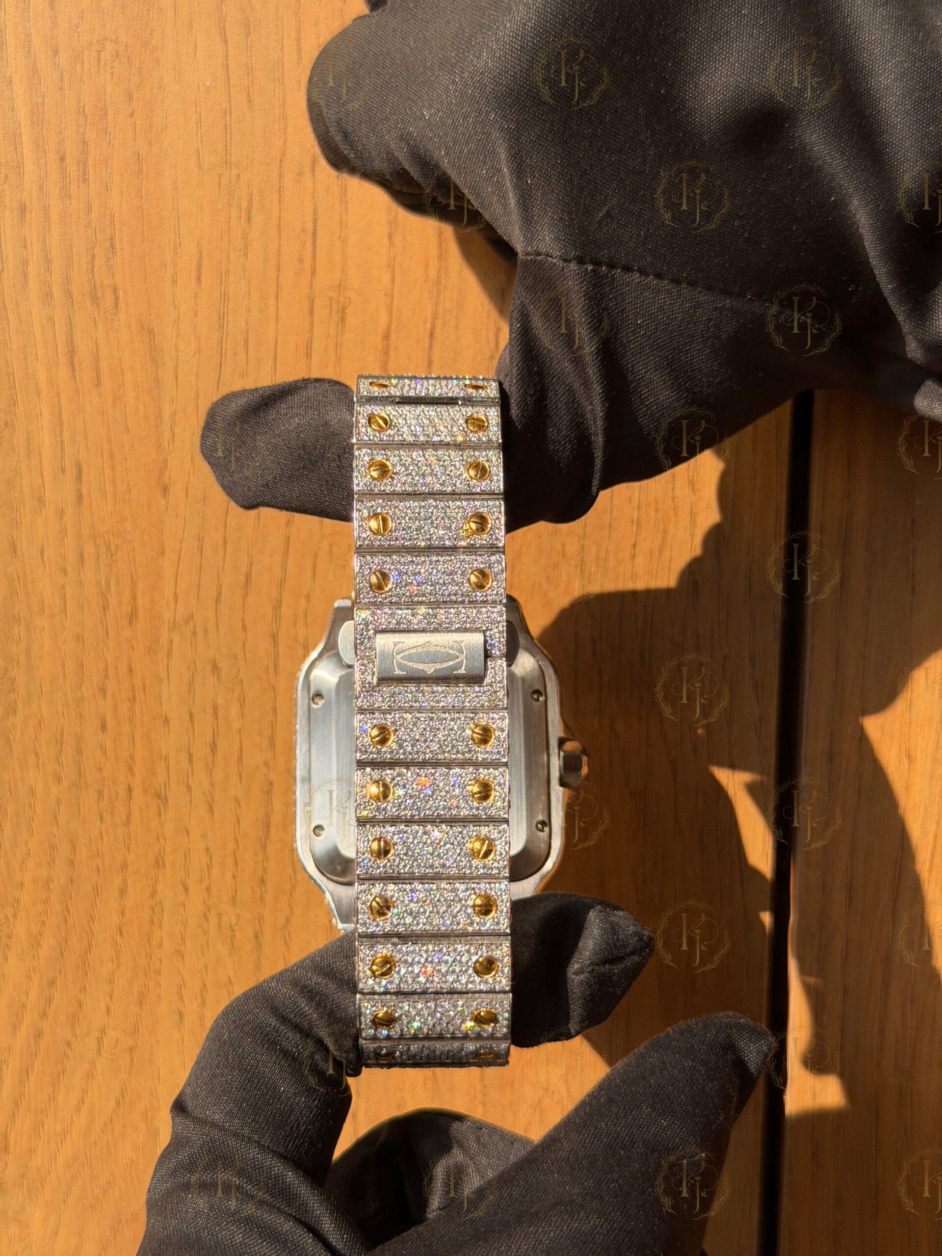 Krushnam's Cartier Santos yellow white Japan movement - Image 3