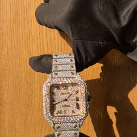 Krushnam’s Cartier Santos rose white Japan movement