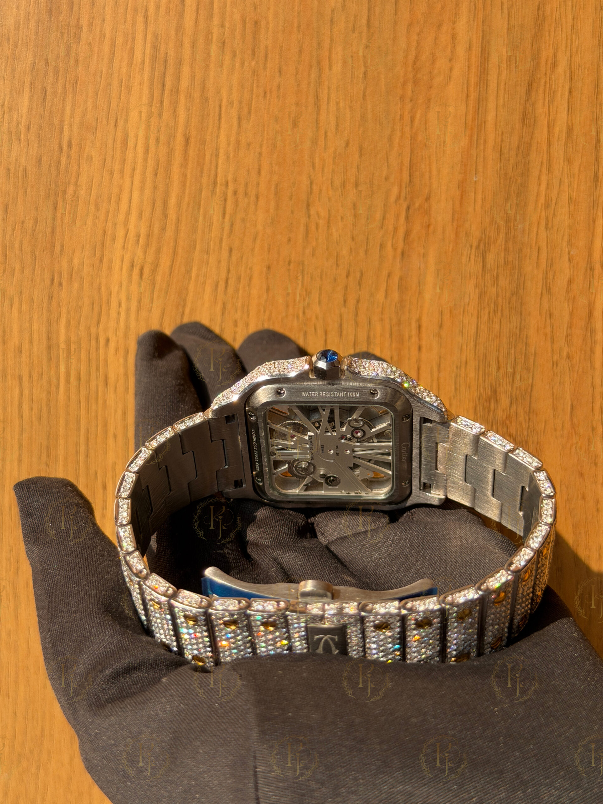 Krushnam's Cartier Skeleton yellow white Japan Automatic movement - Image 6