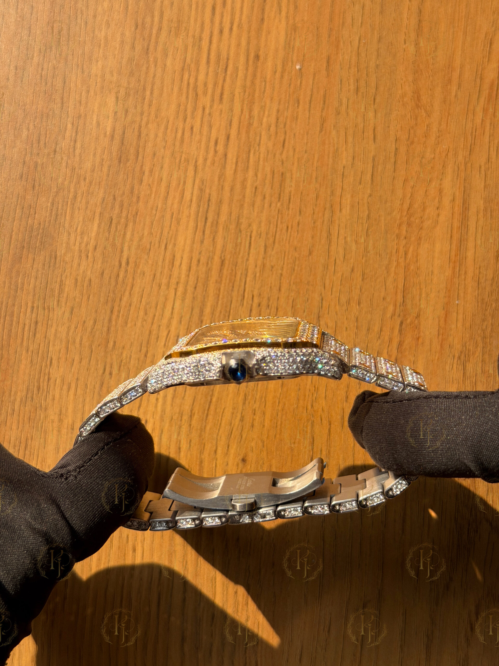 Krushnam's Cartier Skeleton yellow white Japan Automatic movement - Image 4