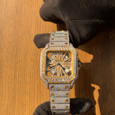 Krushnam's Cartier Skeleton yellow white Japan Automatic movement