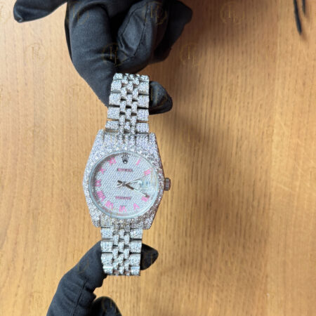 Rolex Pink Roman letter and full White Tone with Japan Movement (36mm)