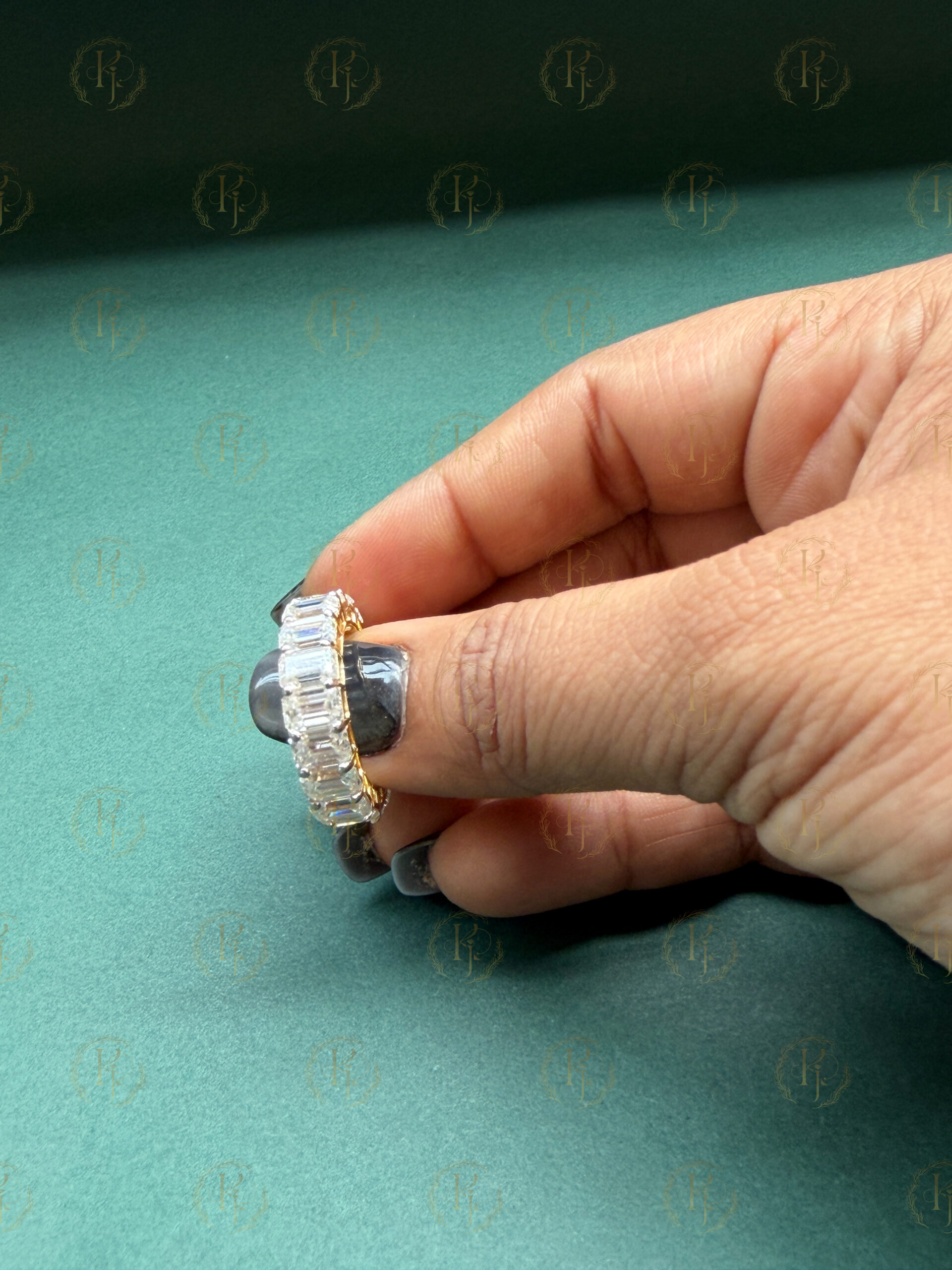 Bugget Diamond Ring with Yellow tone for Him - Image 2