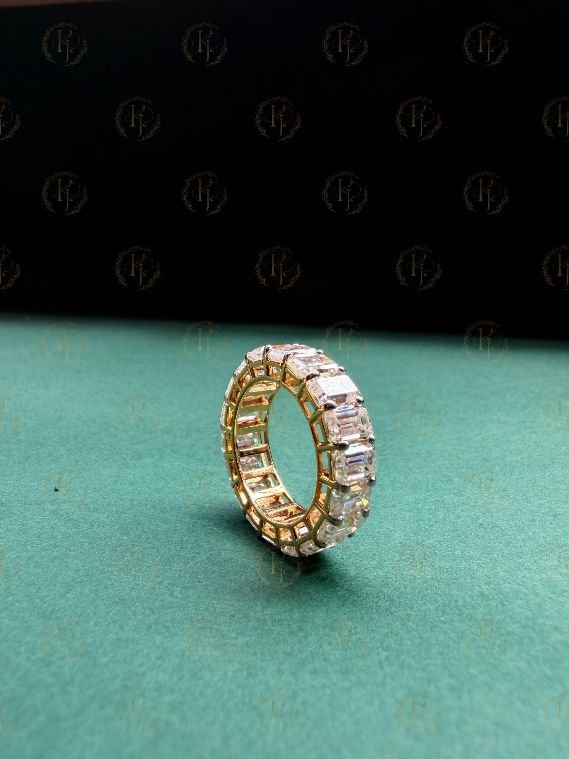 Bugget Diamond Ring with Yellow tone for Him