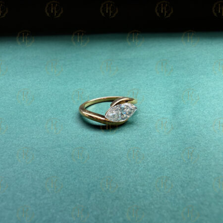 Mercury Diamond Ring yellow tone for him daughter